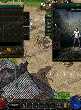 传奇UI素材 游戏背景人物登陆创建界面V8 引擎三职业-UI019
