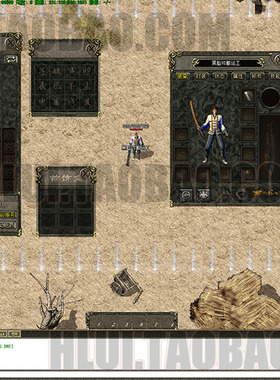 传奇UI素材 游戏背景人物登陆创建界面LF 引擎三职业-UI035