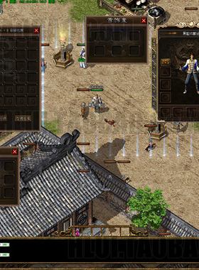 传奇UI素材 游戏背景人物登陆创建界面V8 引擎单职业-UI029
