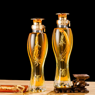 泡酒玻璃瓶家用高档密封加厚空瓶2斤高硼硅人参养生专用药酒瓶子