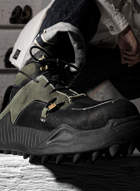 现货区 编界Rewrite 酷  运动艺术设计 皮拼布 中邦高阶小众男鞋