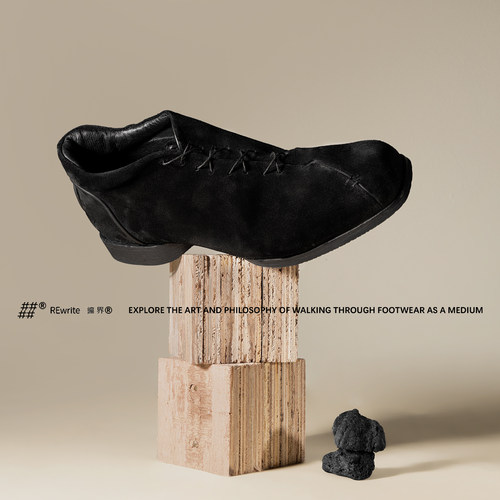 黑色休闲皮鞋Ortholite®拳击鞋