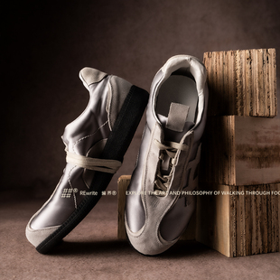 REwrite编界®【溯光·寻】桑蚕丝牛皮德训鞋Ortholite®科技缓冲