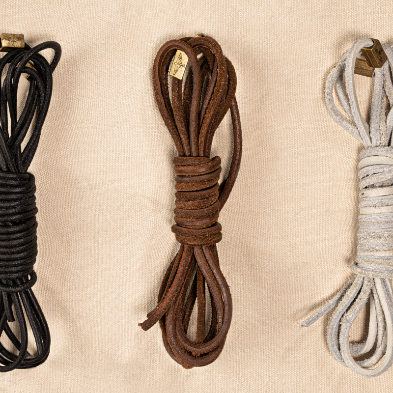 编界rewrite牛皮鞋带油蜡鞋带