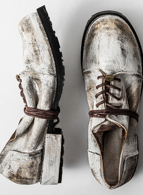 编界Rewrite 画 青年艺术油画罕见走秀设计复古男女皮鞋国潮原创