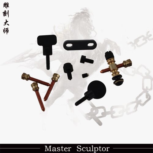 雕刻大师纹身机工厂手柄锁纹身机螺丝配件扳手垫片盖板导磁块铜柱 - 封面