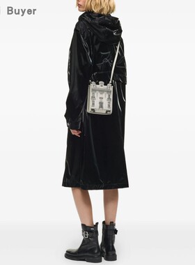 Karl Lagerfeld 直邮代购 牛皮房屋敞口斜挎小方女包 26春夏