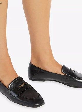 【TT Heavi】直邮代购 牛皮金属字母踩后脚跟平底女乐福鞋 25秋冬