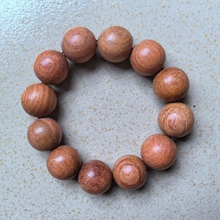 缅甸花梨木2.0手串原木大果紫檀无漆无蜡佛珠文玩男手链男手串