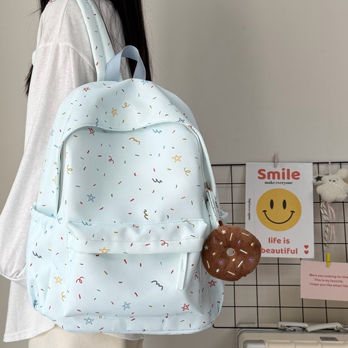 新款书包女初中生高中生大学生大容量双肩包时尚百搭旅行背包