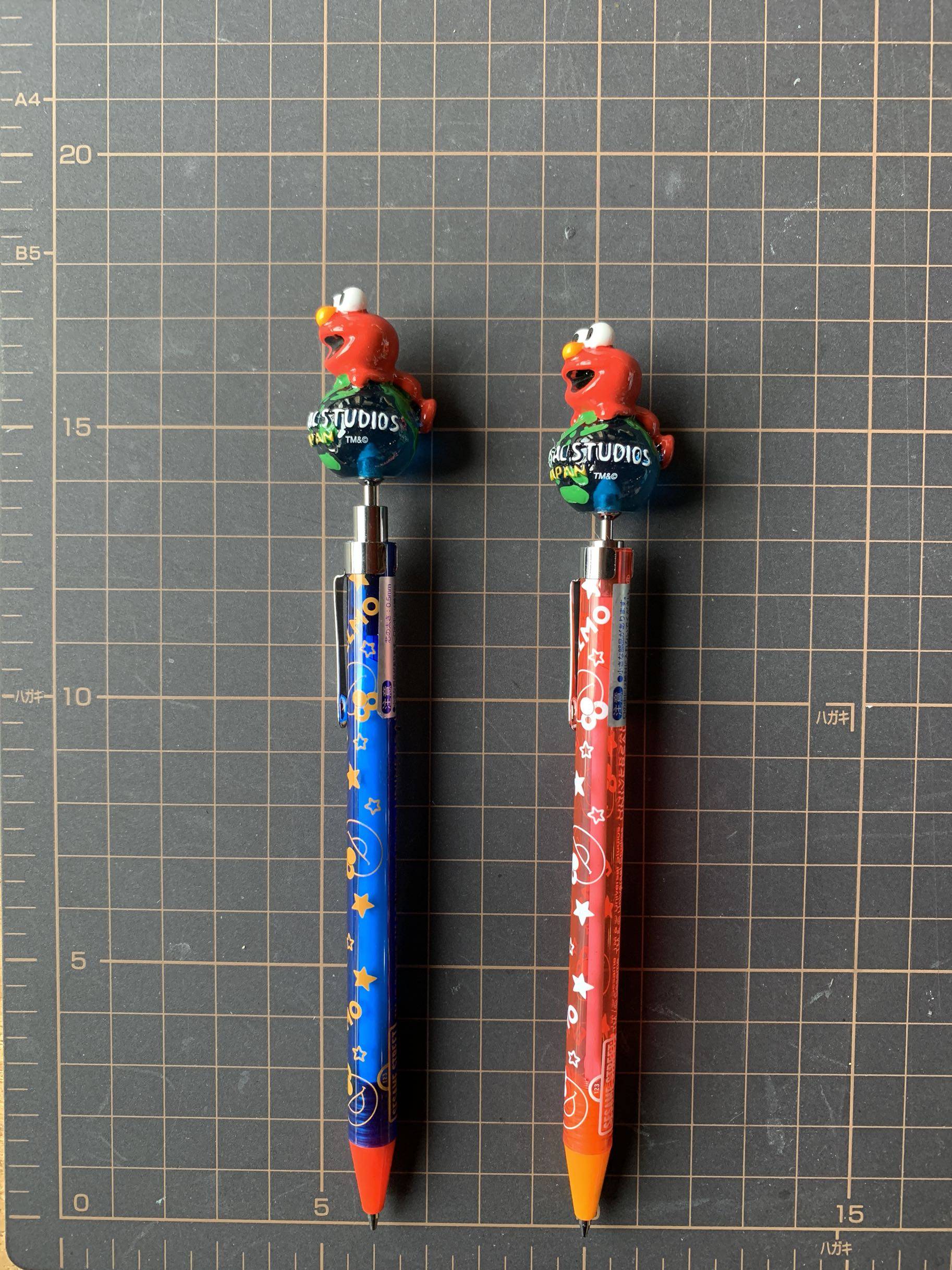 阿怪新款带回日本现货大阪环球乐园芝麻街elmo圆珠笔活动铅笔