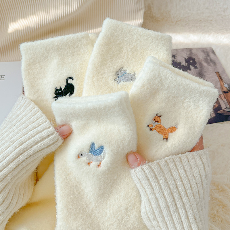 秋冬加厚加绒保暖女袜臭脚包退