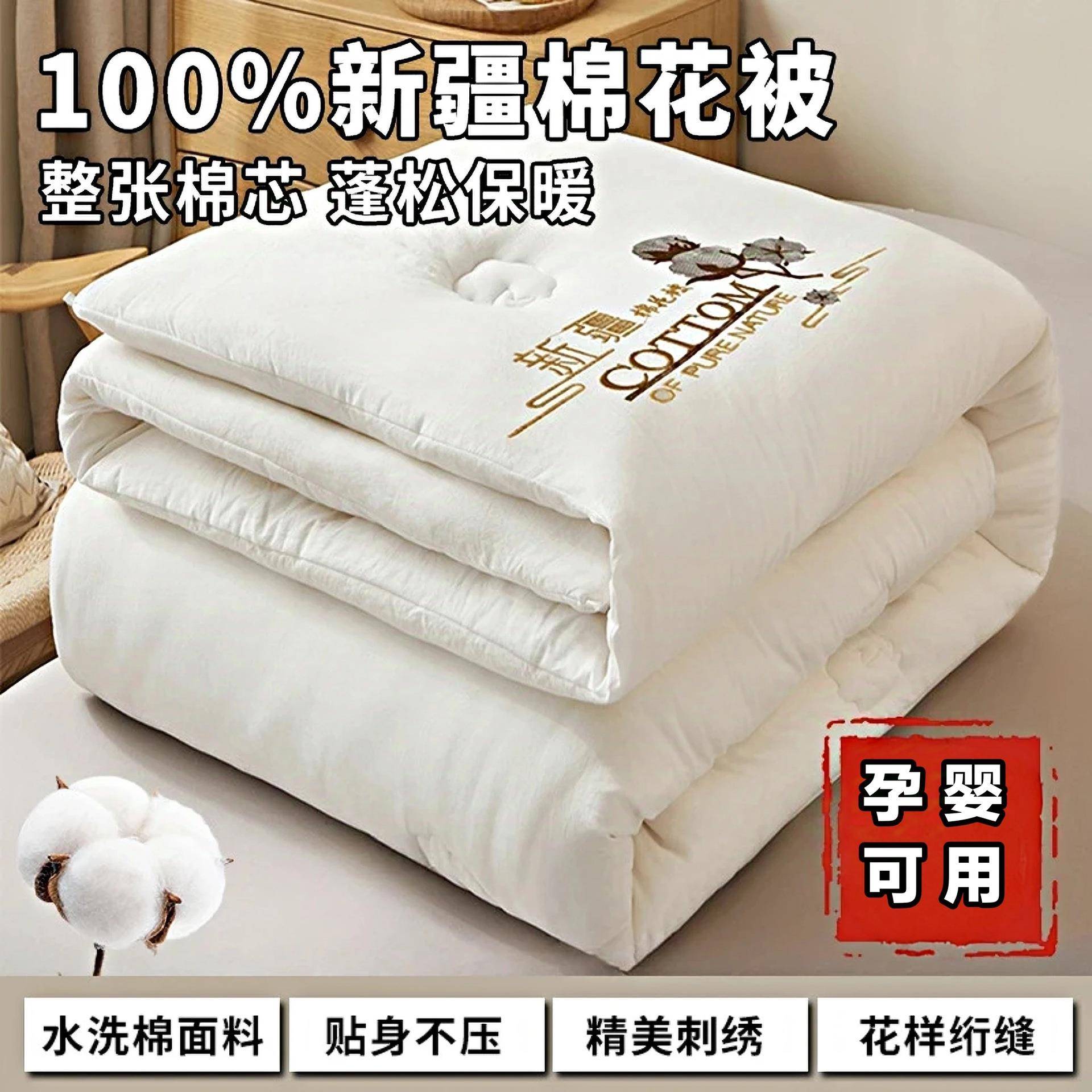 南通芊丝羽纺织品有限公司四季被子冬被加厚被芯春秋被冬季全棉厚