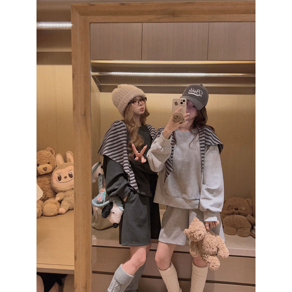 Yukiss【懒人套装！双版本/卫衣+短裤加绒两件套】,女装/女士精品,时尚套装,淘宝优惠券,粉丝福利购,淘宝优惠卷