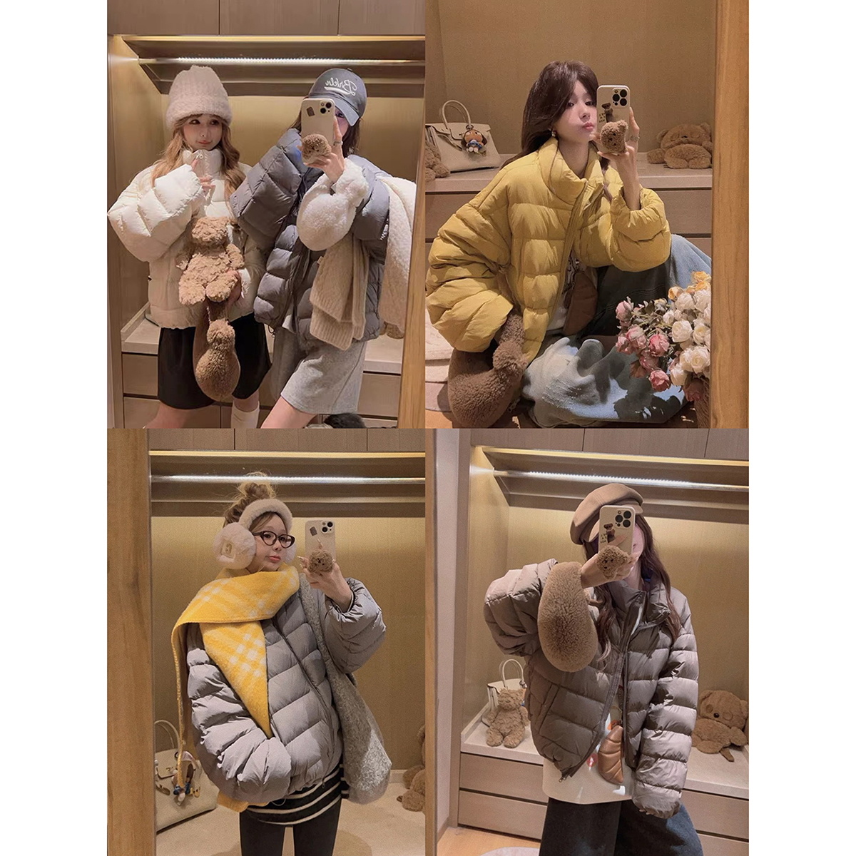 Yukiss【显瘦又保暖！排骨羽绒服/小宽松立领版型】