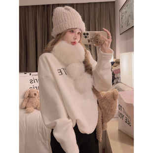 兔毛内里 真狐狸毛雪球围脖 贵贵感 Yukiss