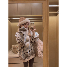 Yukiss【圣诞费尔岛系列！加绒版/羊羔毛毛加厚卫衣】