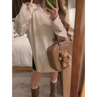 打底T恤～ 侧开叉磨毛长袖 磨毛绒加厚版 Yukiss