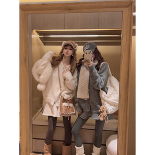 短裙两件套 加厚拉链毛衣 乖乖牌可爱套装 Yukiss