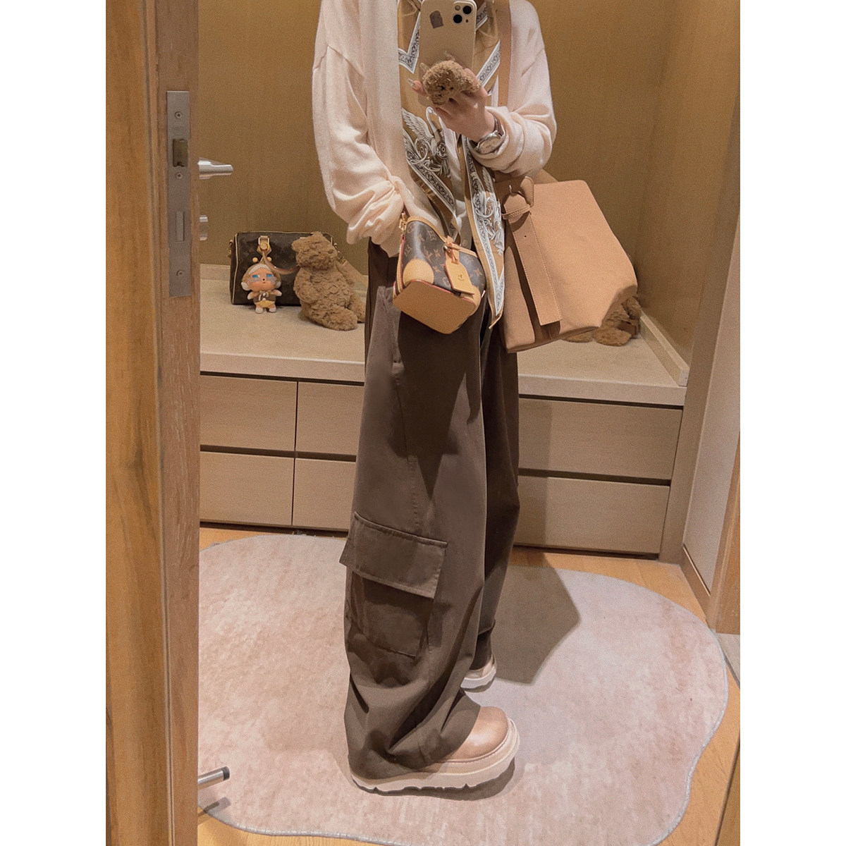 Yukiss【斜纹水洗棉！工装感口袋直筒弯刀休闲裤～】,女装/女士精品,休闲裤,淘宝优惠券,粉丝福利购,淘宝优惠卷