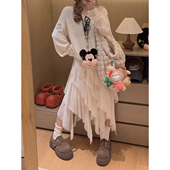 仙女半身裙 层层飘逸不规则中长款 心动赴约 Yukiss