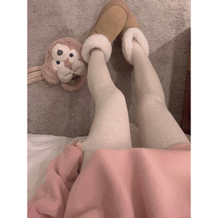 Yukiss 袜女冬光腿保暖神器弹力显瘦打底袜 800d条纹高腰加绒连裤