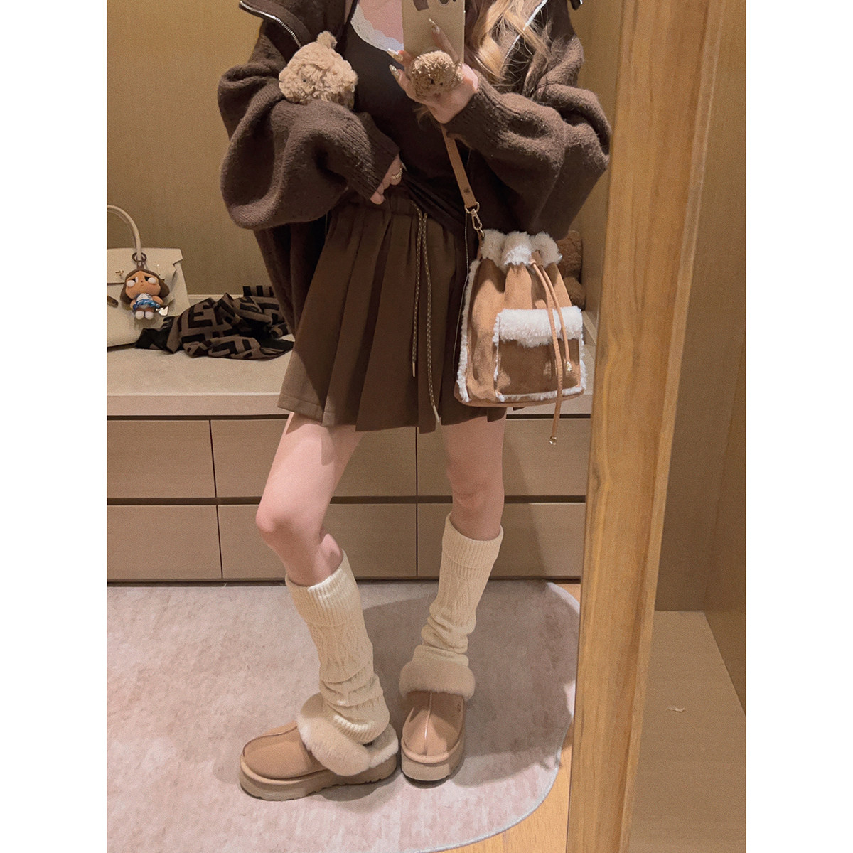 Yukiss【加厚毛呢版！Miu系百褶裙/短裙半身裙～】