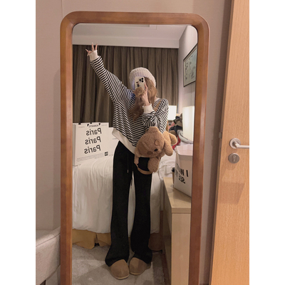 加绒显瘦微喇卫裤/喇叭裤～