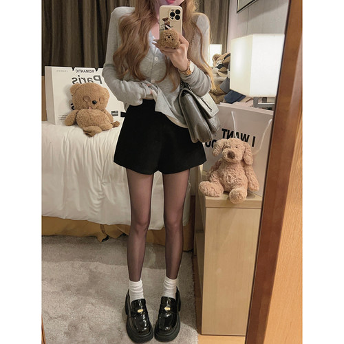 瘦瘦小黑裤！西装休闲短裤