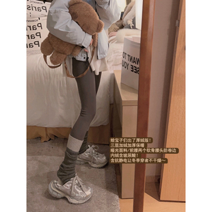 瑜伽鲨鱼皮打底裤 显瘦加绒版 无尴尬线 Yukiss