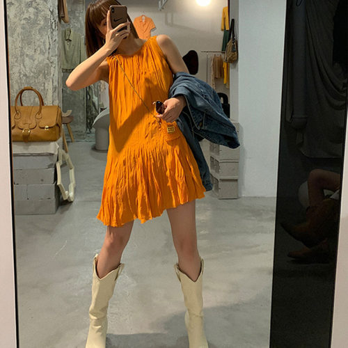 短款小个子连衣裙夏季设计感短裙