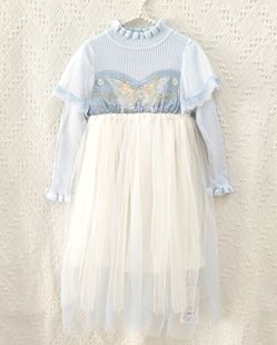 艾拉安朵女童秋冬毛衣纱裙公主裙