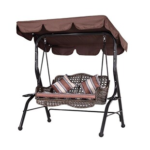 户外秋千顶棚罩套顶部遮雨罩防雨庭院沙发摇椅双人三人防雨棚罩