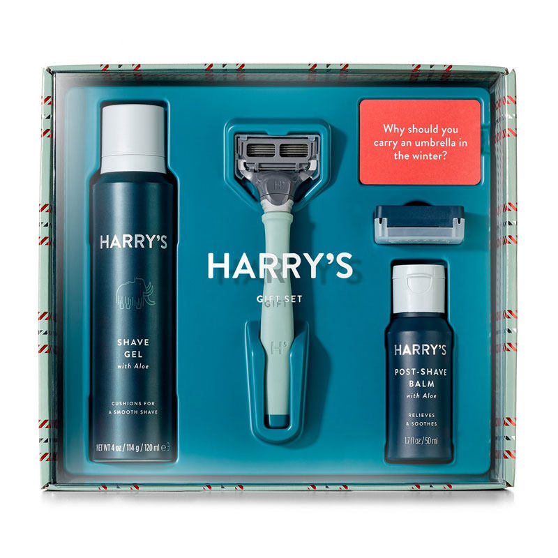 美国直邮Harry's手动剃须刀礼盒Harrys刮胡刀男友老公圣诞礼物_虎窝淘