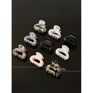 短发鲨鱼抓夹盘发发抓发饰韩国发夹ins头饰 半夹 NINE九 高级感