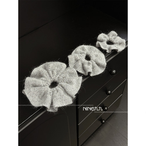 马海毛线简约温暖大肠发圈