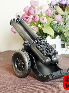 复古模型办公桌橱窗送战友大炮