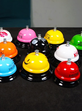 金属传菜铃铛厨房叫餐铃呼叫传唤吧台铃酒吧铃酒店手按铃上菜铃铛