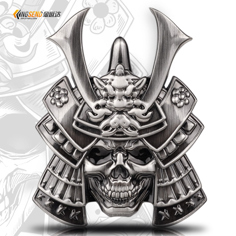 日系鬼武士金属改装车标贴