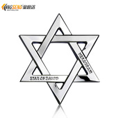 个性 尾标侧标机盖标 金属所罗门六芒星汽车车标车贴车身划痕贴改装