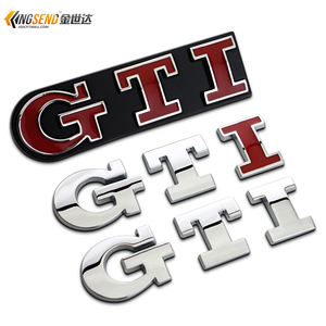 适用于POLO高尔夫6 7代GTI车标中网标兔子车贴个性改装尾标装饰贴