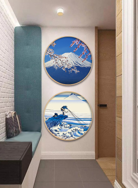 日式风餐厅卧室玄关画