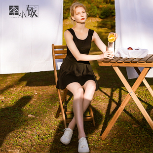 衣服保守游泳装 特殊面料黑色泳衣女显瘦泡温泉穿 定制款 李小饭