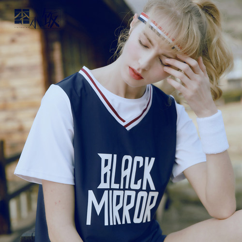 李小饭少女运动泳衣显瘦遮肚大码