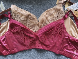 ～魔素经络文胸无钢圈四排扣调整型内衣D杯34035咖啡碳大杯型 包邮