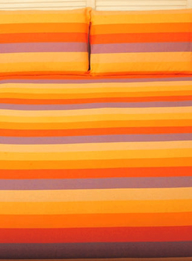 纯棉色织布双人四件套床单
