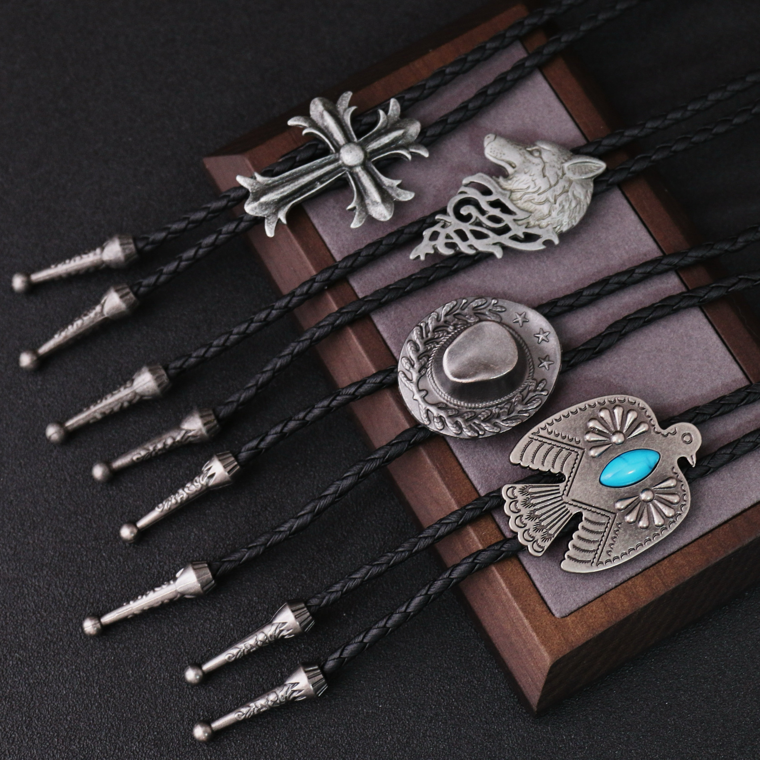 印第安复古雷鸟BOLO领带男镶嵌仿松石领绳秋冬韩版新款衬衫领结,服饰配件/皮带/帽子/围巾,领带,淘宝优惠券,粉丝福利购,淘宝优惠卷