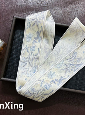 繁星原创手绘中国风丝巾小长条女绑包包双层丝带飘带发带细窄领巾