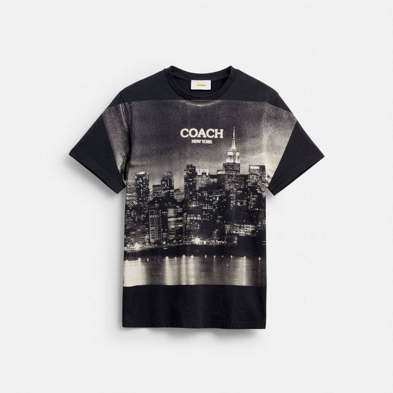 国内专柜直邮 coach/蔻驰新品男装T恤 POSTCARD图案T恤 CEG93