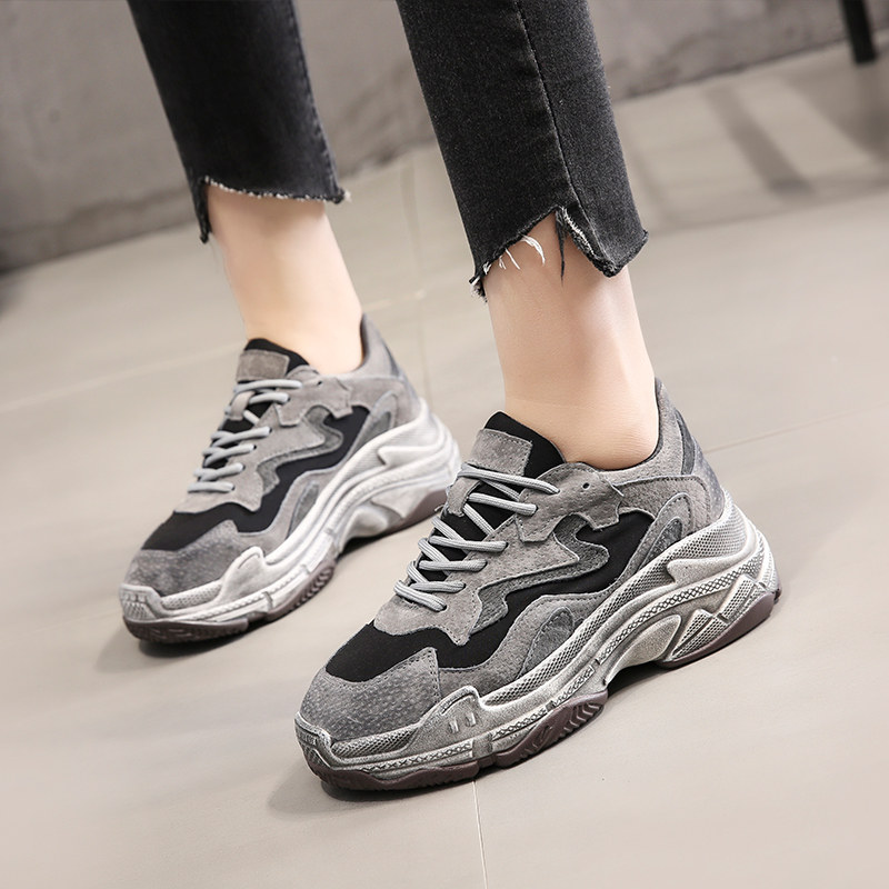 tide ins Ultra-fire Diddy Women's Shoes 2020 Autumn new pattern Korean Edition Versatile The thickness of the bottom Red Shoes leisure time gym shoesin the Women's Shoes, Low shoe, Fashion casual shoes category - from Buy2taobao.com to provide professional Taobao agent buy service